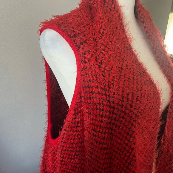 Cozy Red Women's Reversible Sweater - Picture 1 of 4